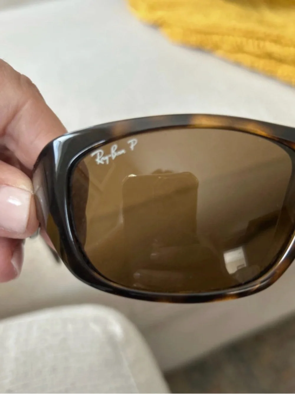 Ray-Ban RB4177 Polarized Sunglasses Havana Tortoise Brown Made in Italy w/ Case